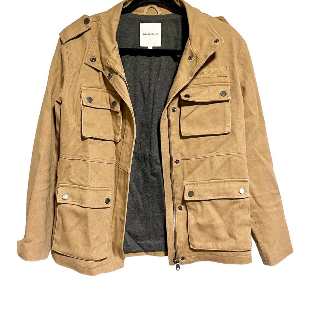 Avec Les Filles Tan Utility Jacket